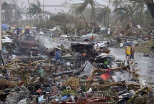 Imagen después del tifón Haiyan